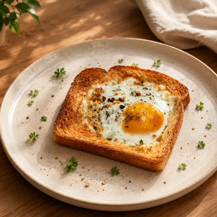 Cheesy egg toast