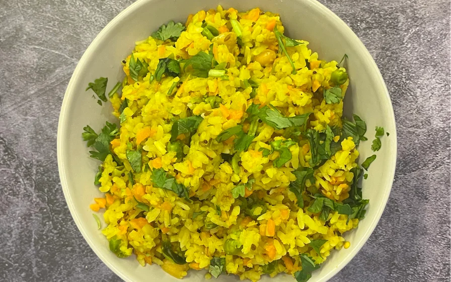 Vegetable Poha hero image