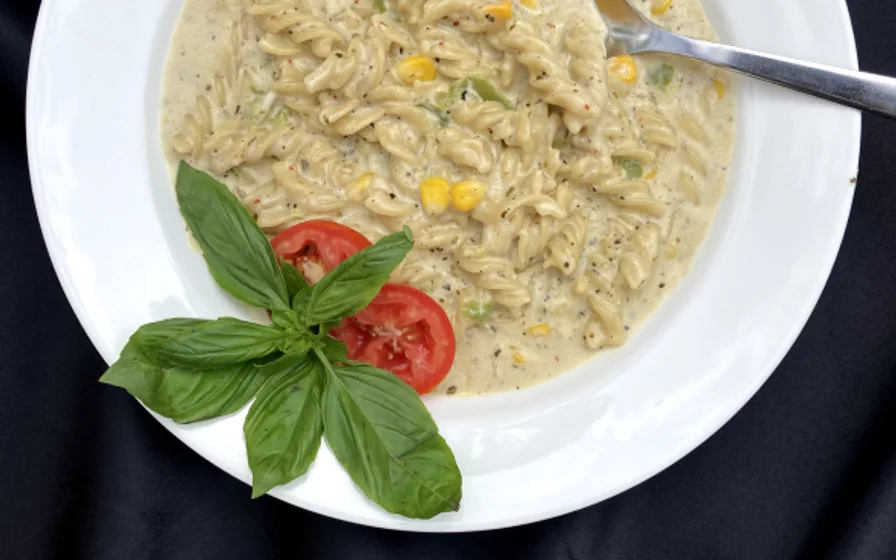 Jain White Sauce Pasta  hero image