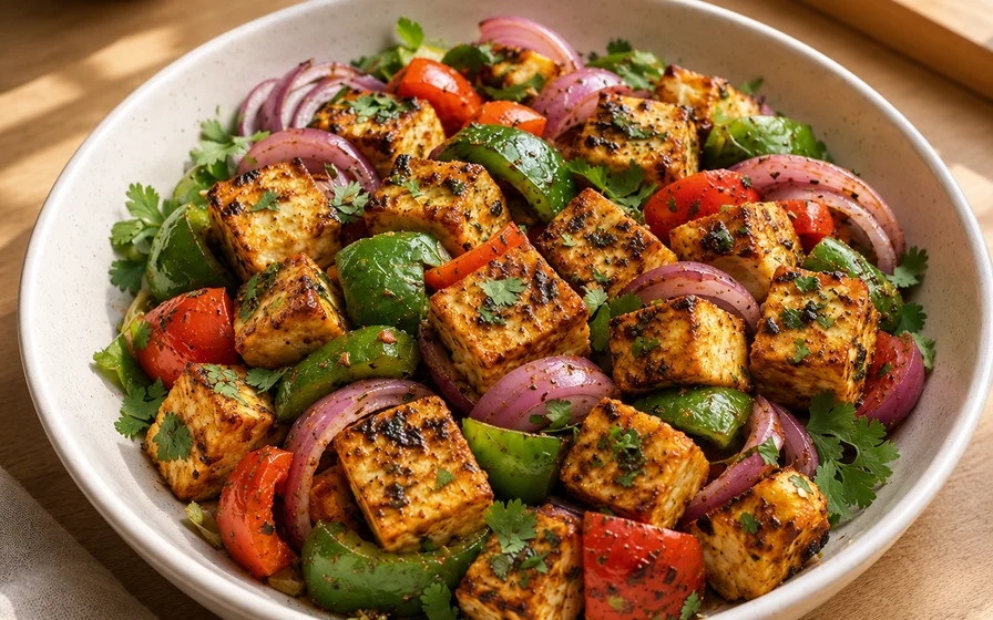 Paneer tikka with vegetables hero image