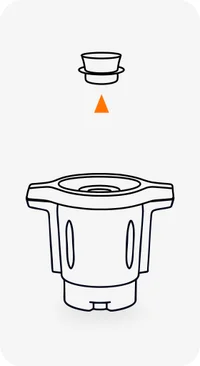 Line drawing: crown lifted off the lid