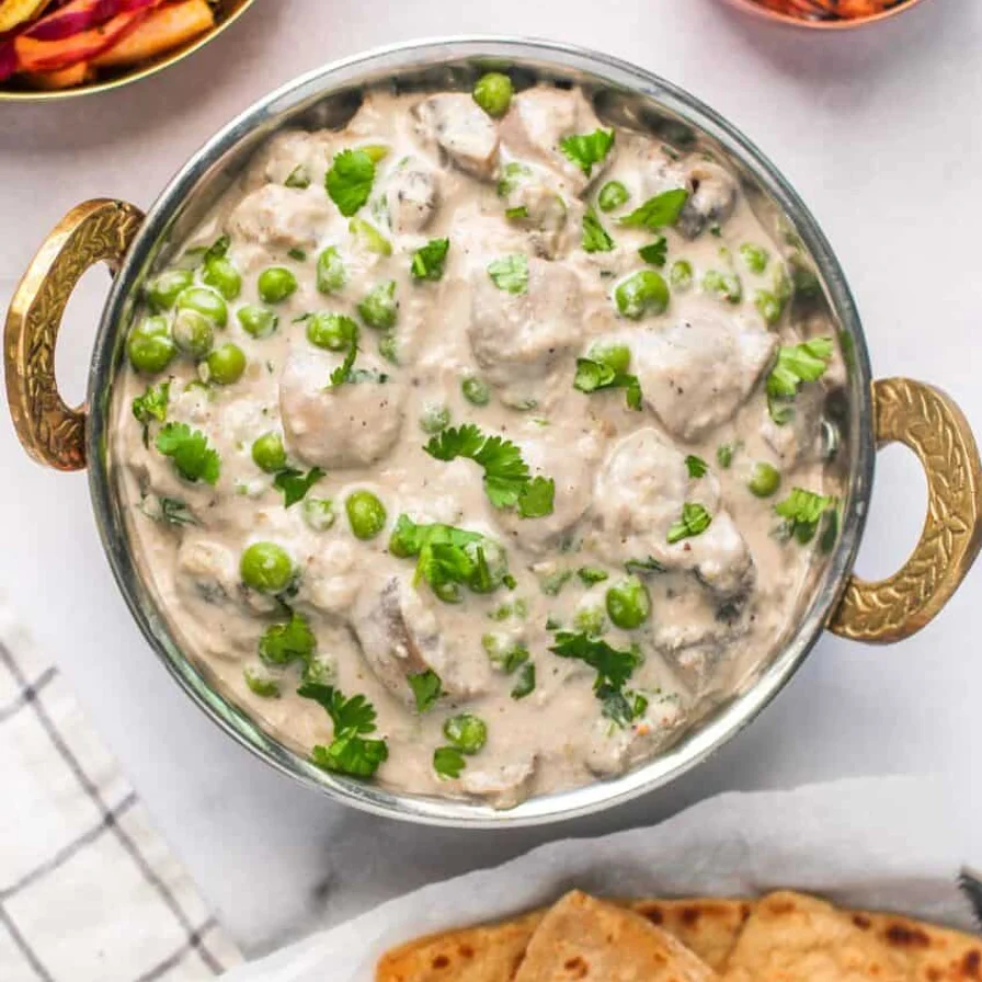 Matar Malai Mushroom