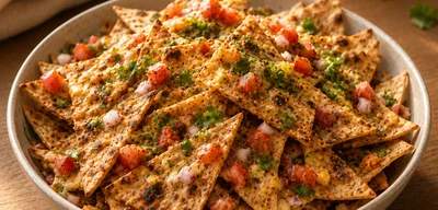 Leftover roti nacho