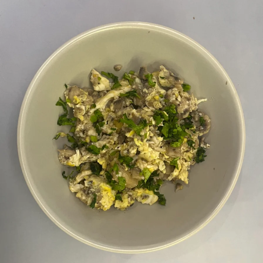 Mushroom Scrambled Eggs
