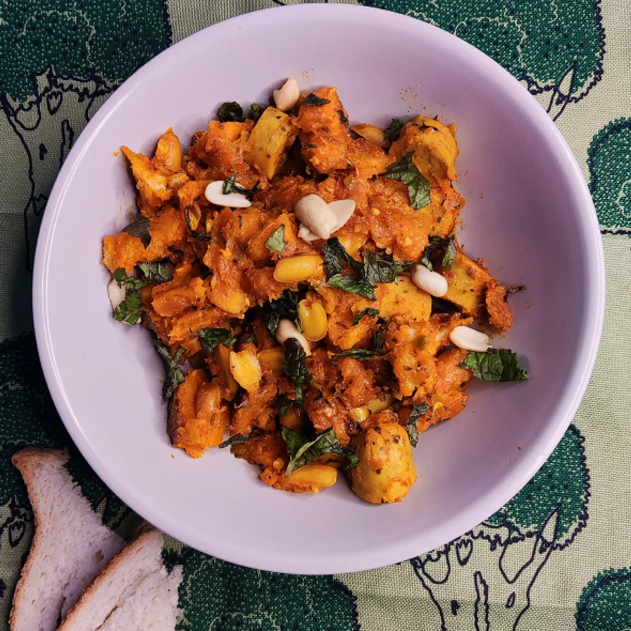 Bread Poha with Sausages