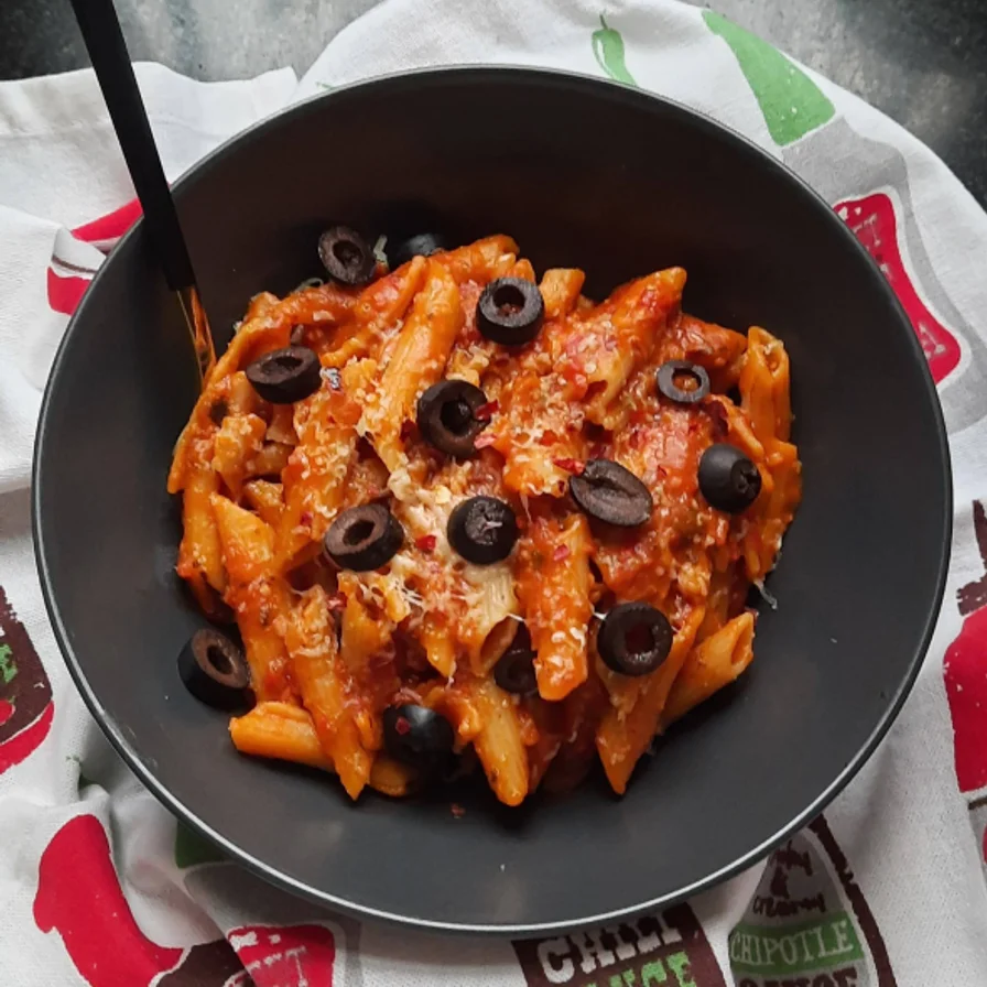 Jain Red Sauce Pasta
