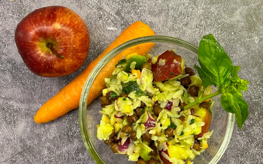 Black Chickpea Poha Salad hero image