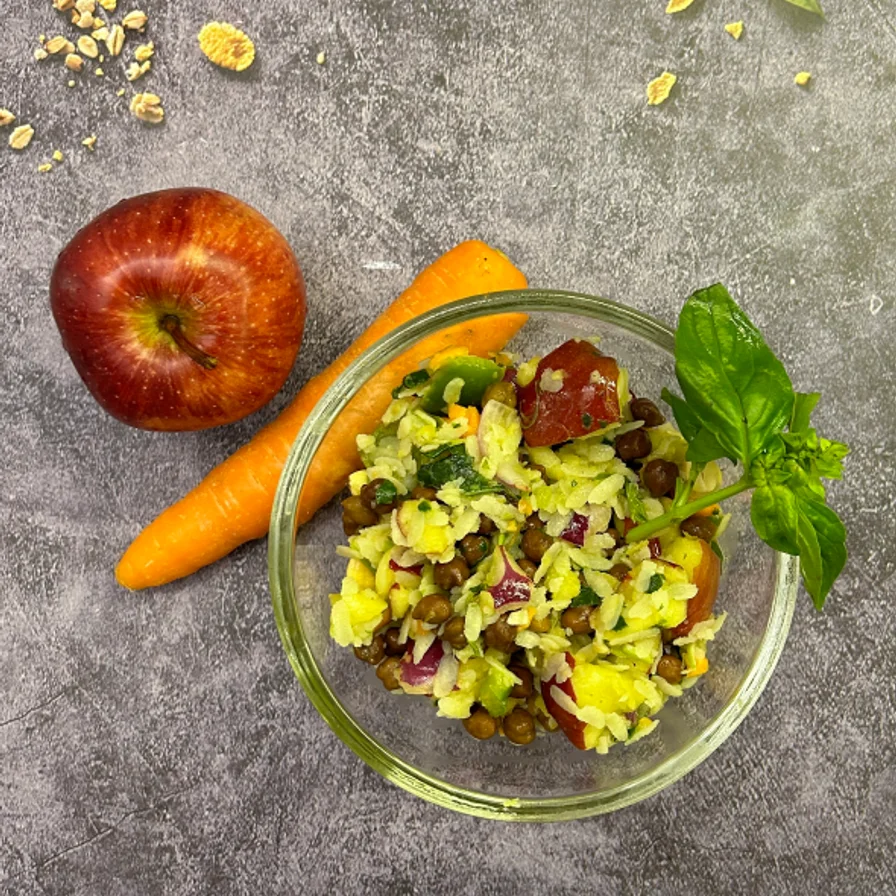 Black Chickpea Poha Salad