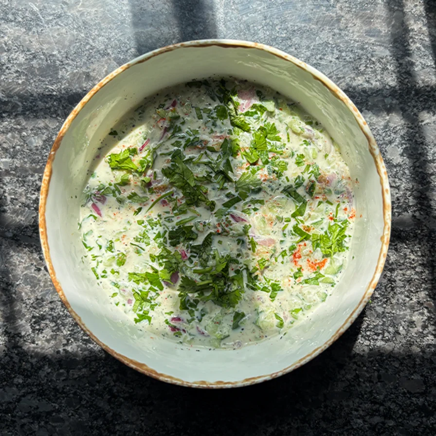 Cucumber Onion Raita