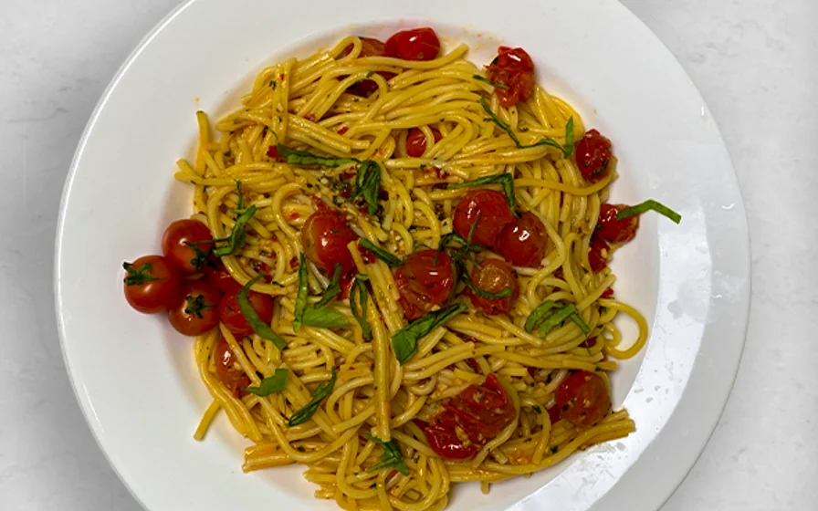 Spaghetti with Cherry Tomatoes hero image