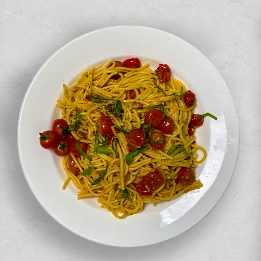 Spaghetti with Cherry Tomatoes