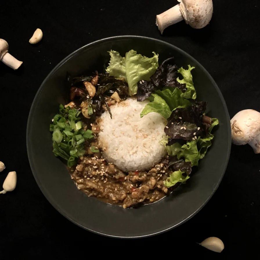 One Pot Mushroom Bowl