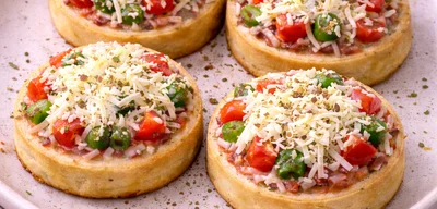 Paneer pizza disc