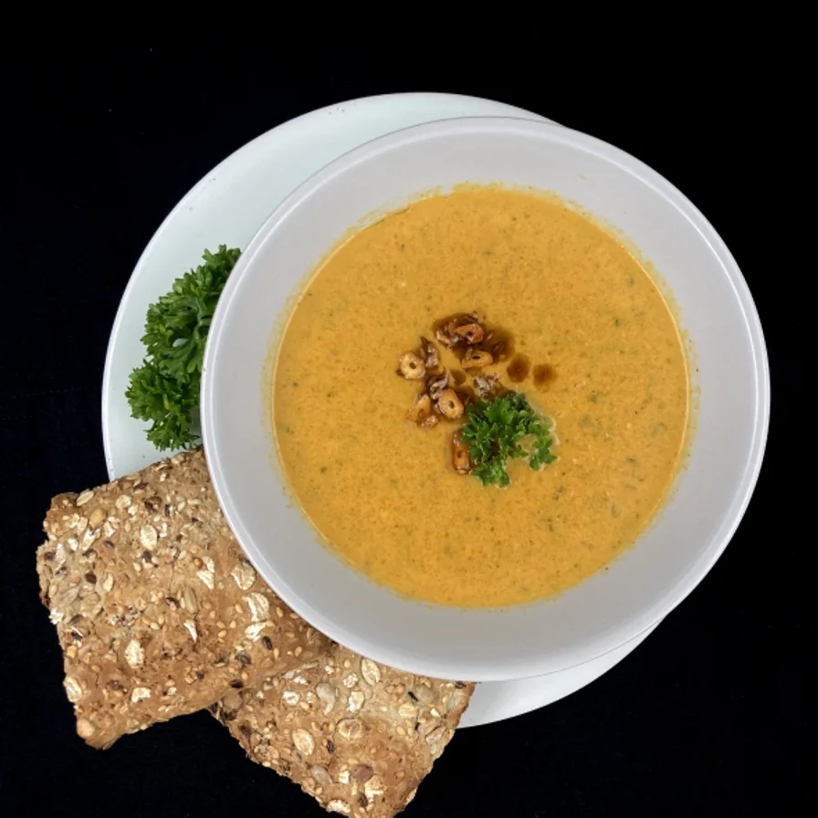 Carrot Soup with Tadka