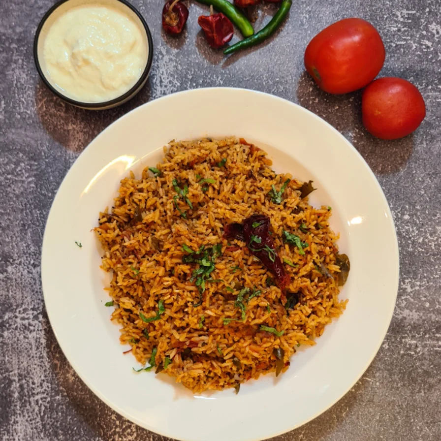 Jain Tomato Rice