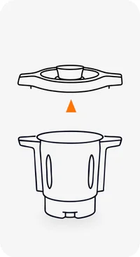Line drawing: jar with the lid off