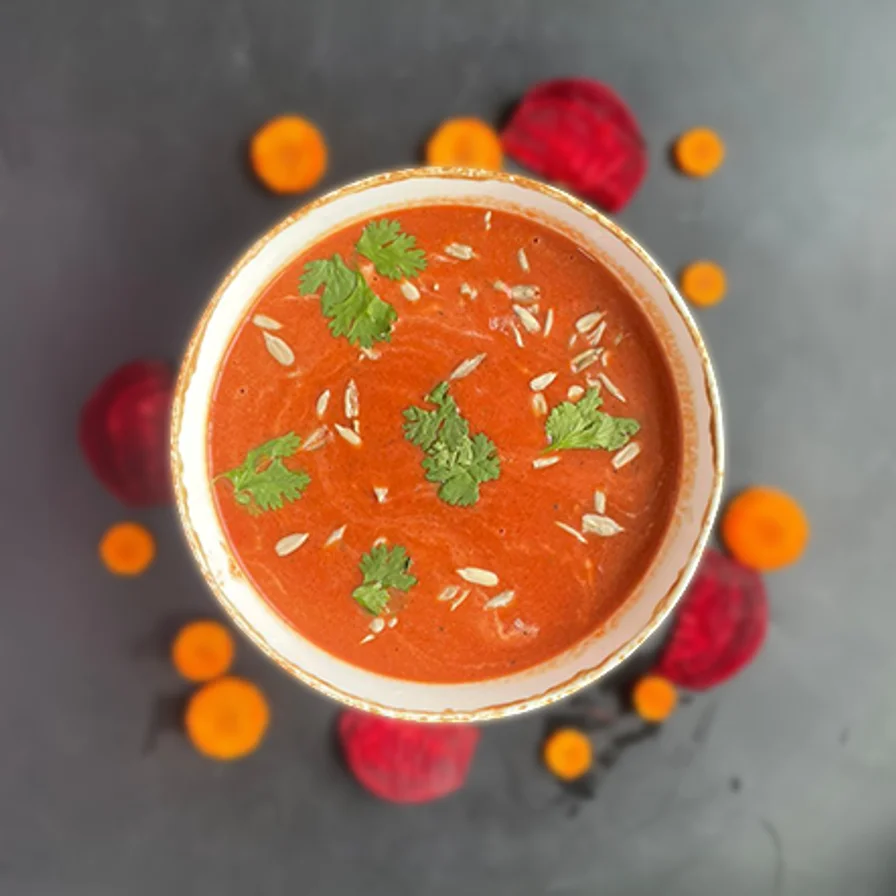 Beetroot and Carrot Soup